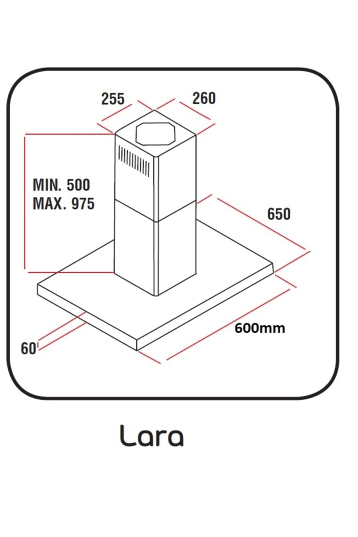 ALVEUS LARA ADA 60 İNOX DAVLUMBAZ