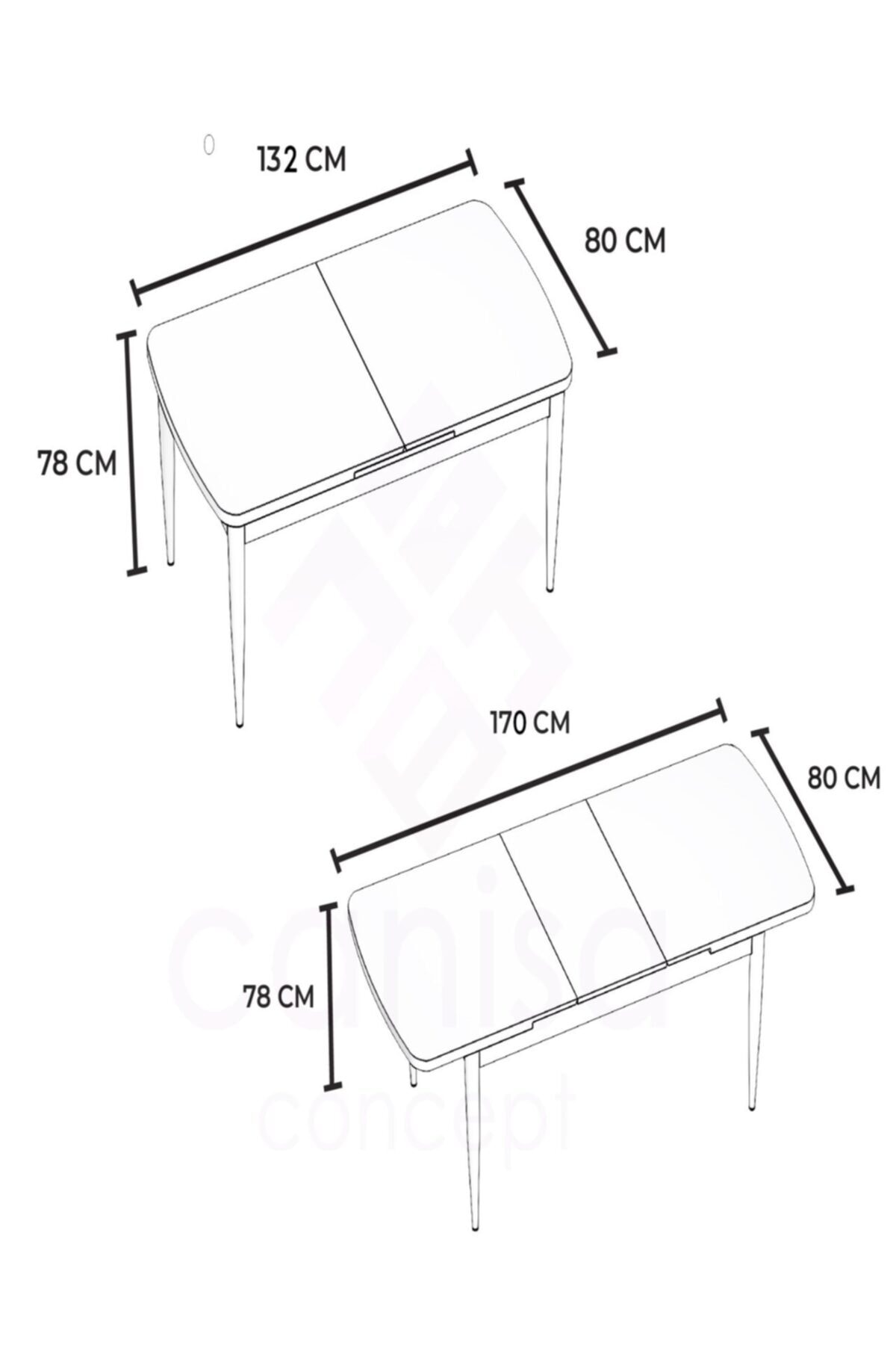 NUBAHOME COLOR MDF MASA BEYAZ